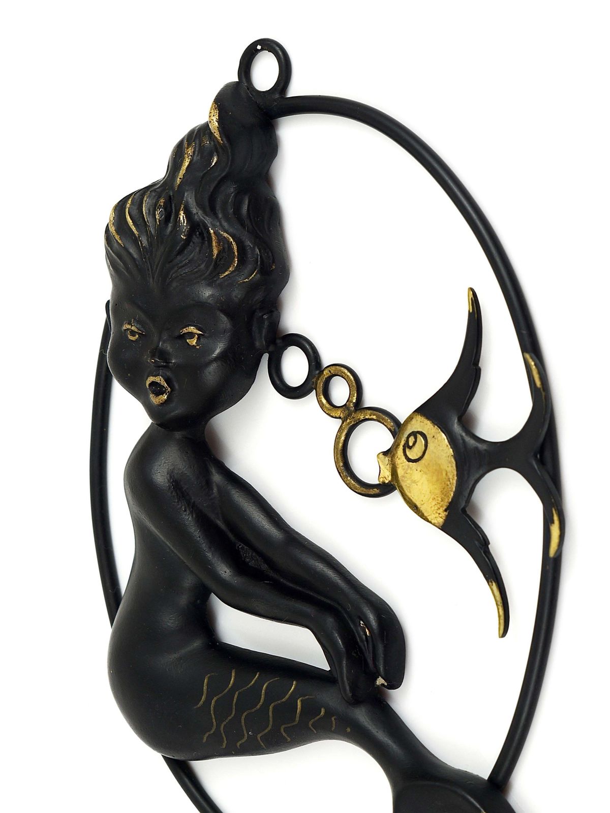 Walter Bosse Mermaid And Fish Wall Sculpture By Herta Baller, Austria, 1950s photo 443.0