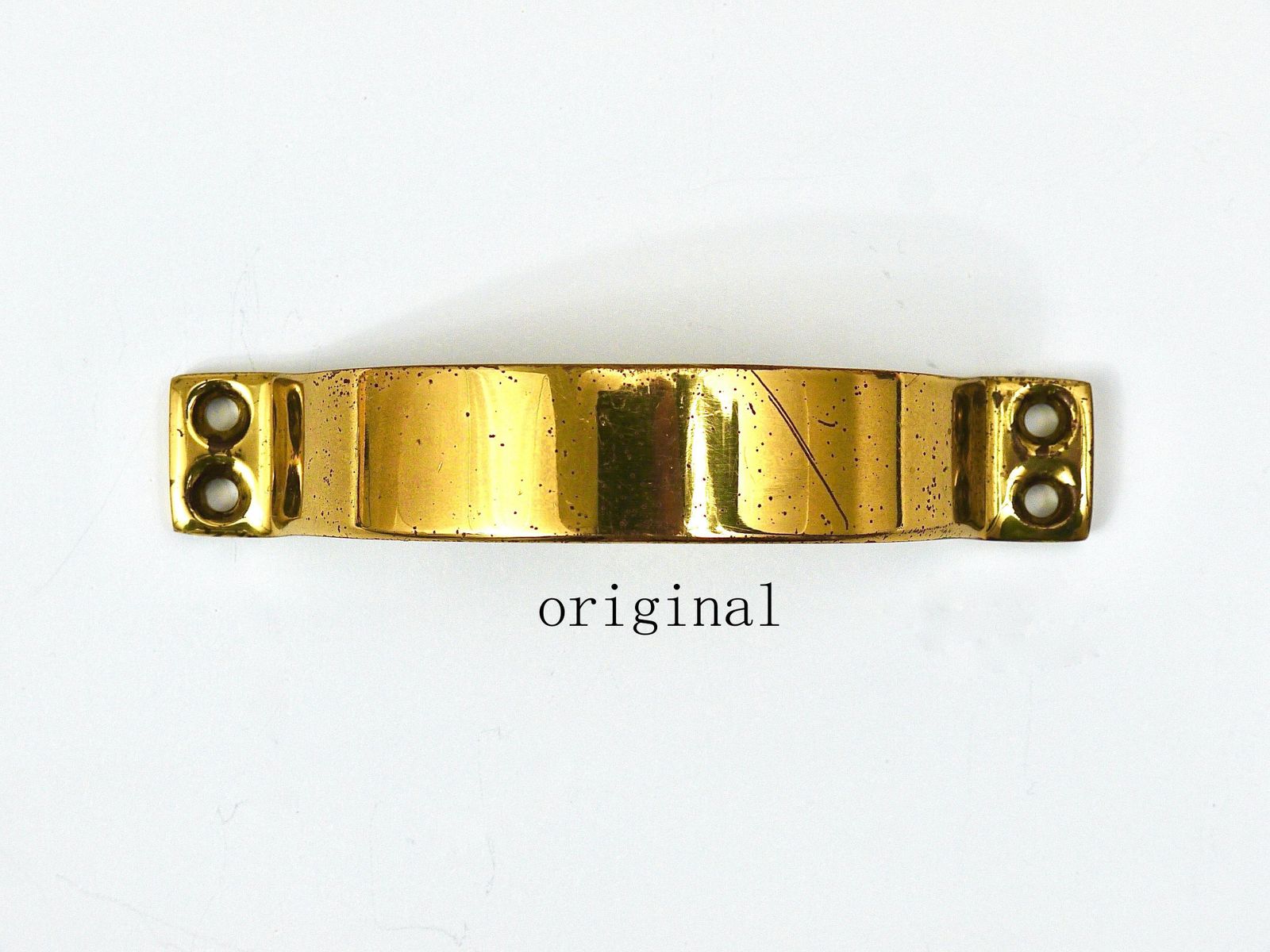 Up To 50 Midcentury Brass Handles For Doors, Drawers, Dressers, Austria, 1950s photo for sale