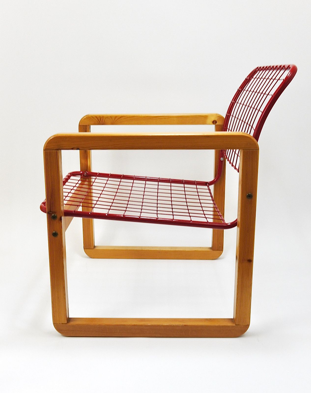 Furniture Postmodern Wire Lounge Chair Armchair Sälen, Knut & Marianne Hagberg, Ikea, 1982 photo