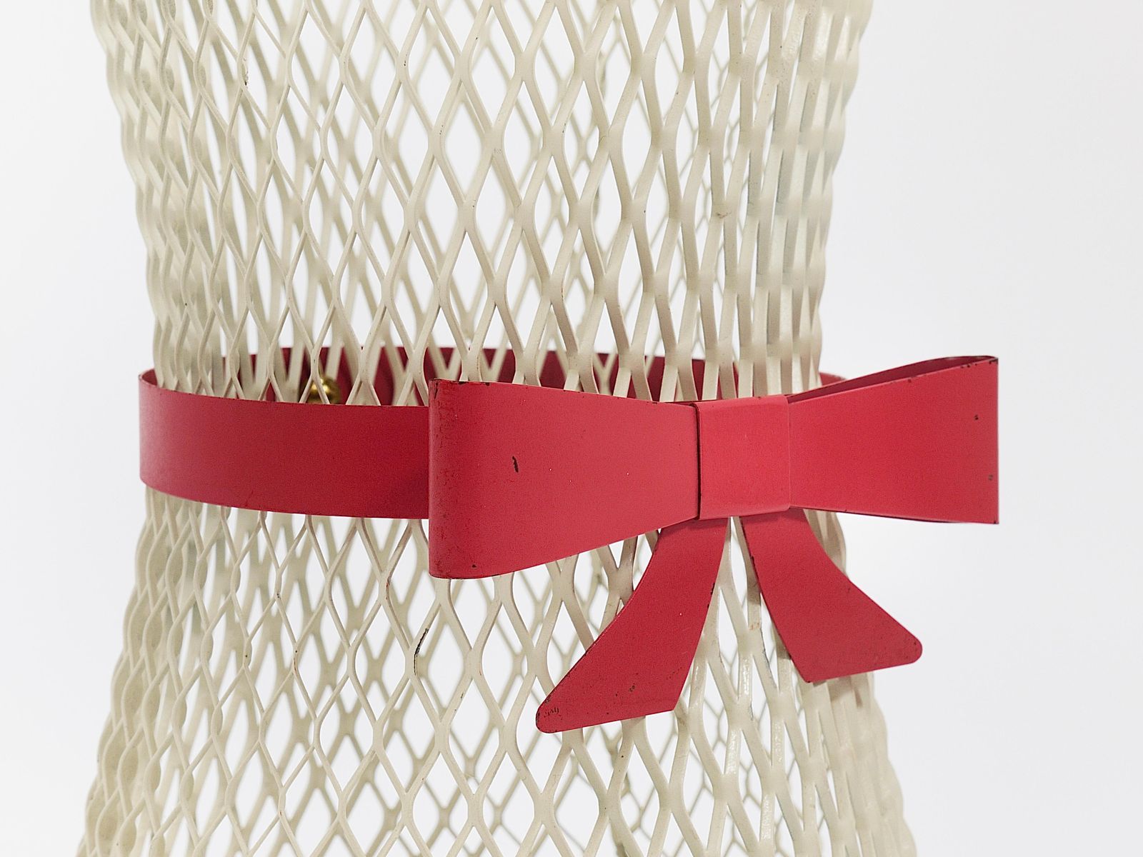 Mathieu Matégot Style Tie Bow Umbrella Stand, Mid Century, Metal, France, 1950s photo Home Decor