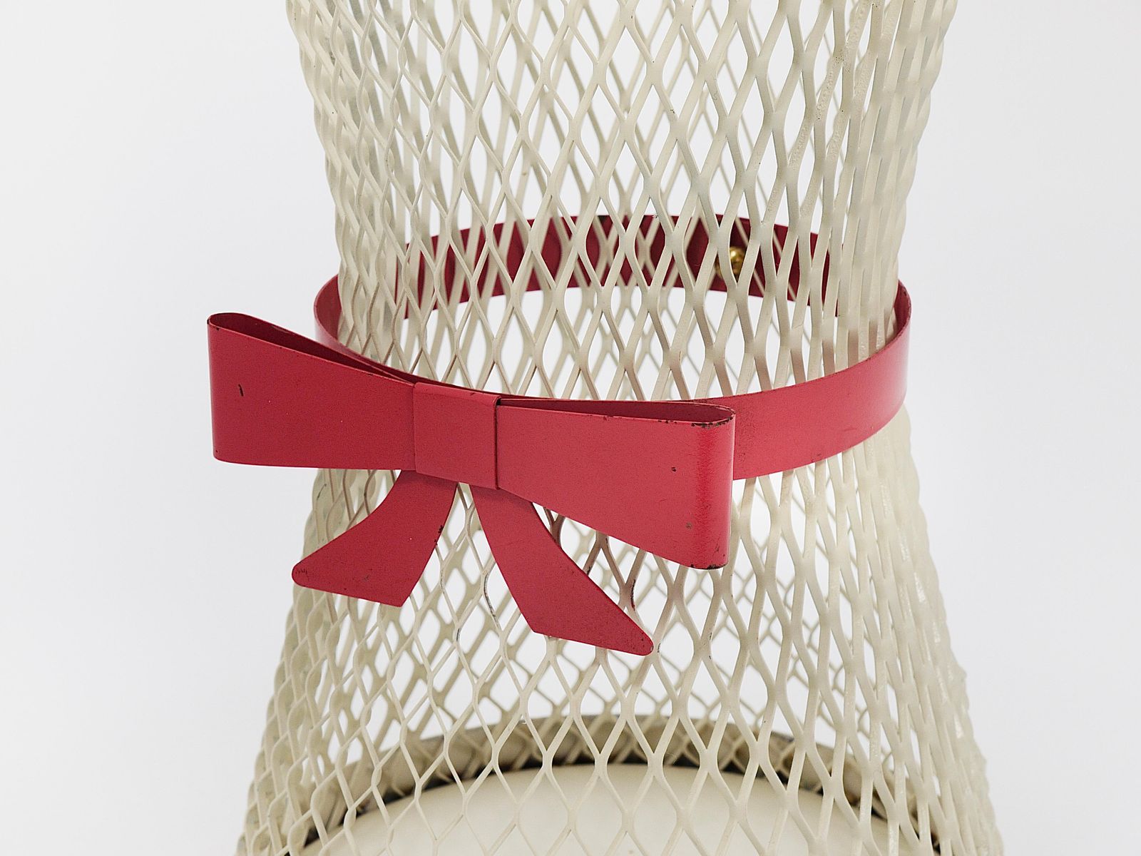 photo furniture Mathieu Matégot Style Tie Bow Umbrella Stand, Mid Century, Metal, France, 1950s