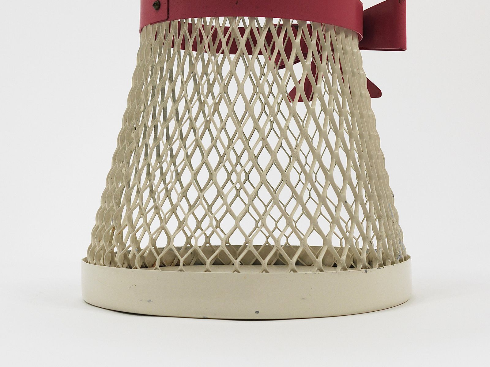 photo vintage Mathieu Matégot Style Tie Bow Umbrella Stand, Mid Century, Metal, France, 1950s
