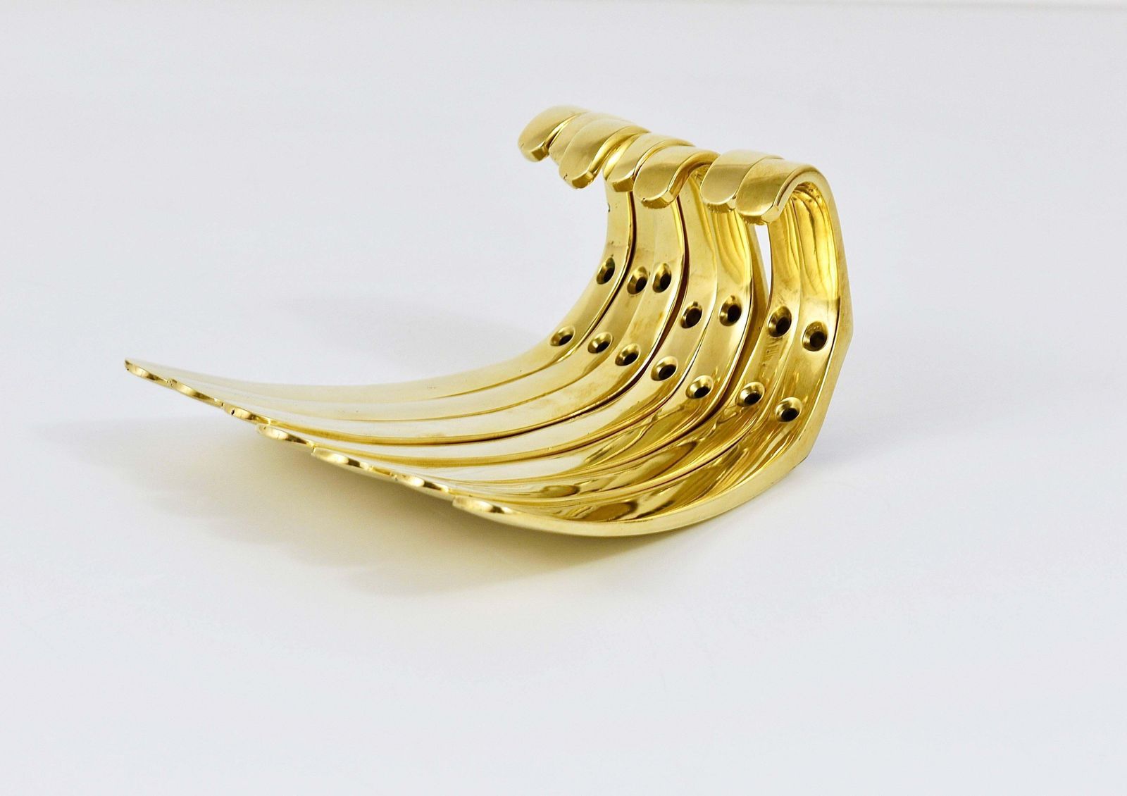 photo furniture Up To Three Mid Century Brass Wall Coat Hooks By Herta Baller, Austria, 1950s