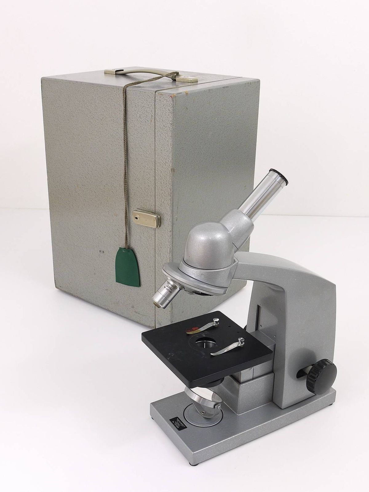 Rare Microscope "Neopan" By Carl Aubock 1963, Reichert Vienna photo furniture
