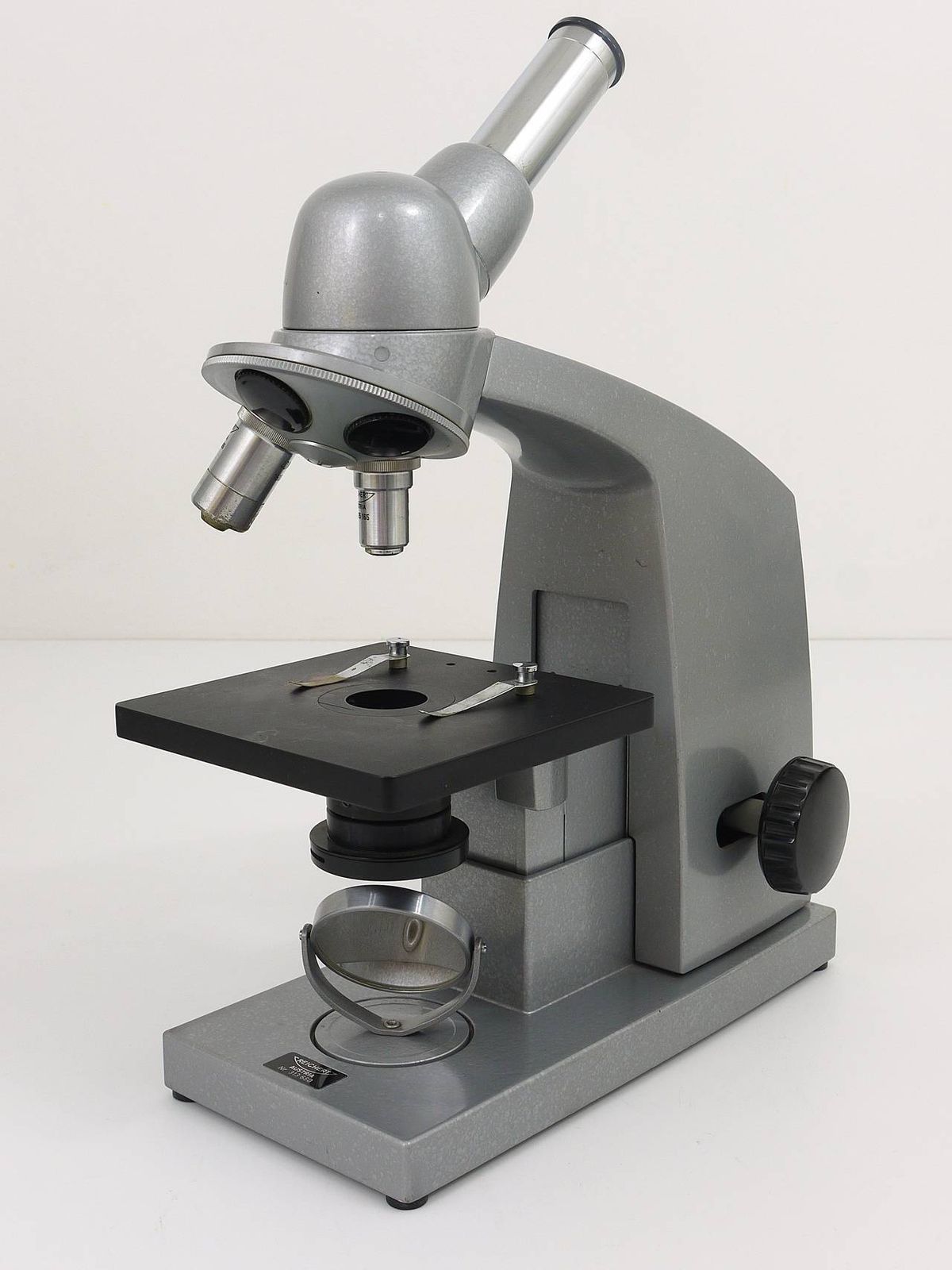 photo furniture Rare Microscope "Neopan" By Carl Aubock 1963, Reichert Vienna