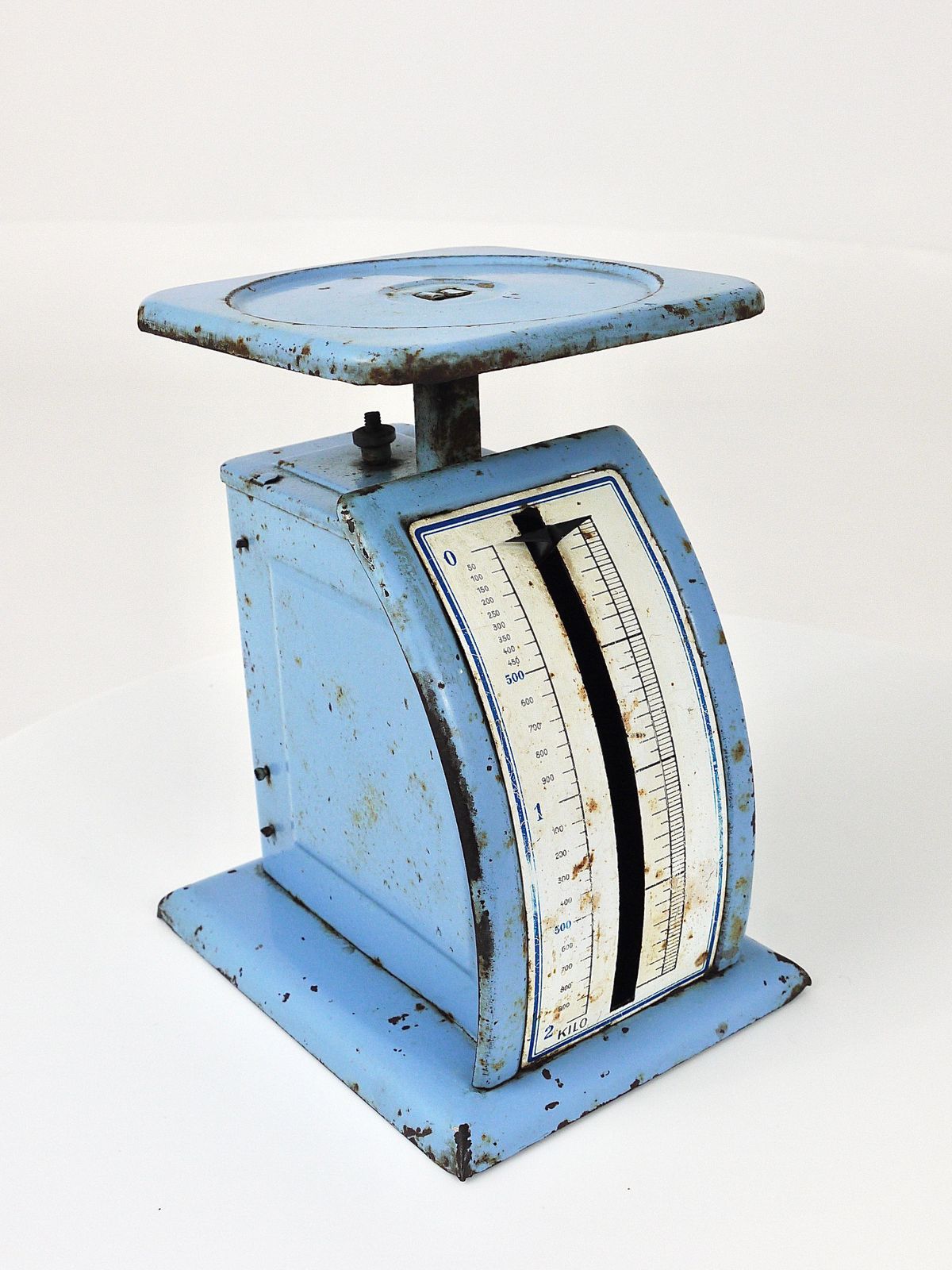 photo vinterior Decorative Blue Marianne Brandt Avantgarde Bauhaus Letter Scale, 1930s, Germany