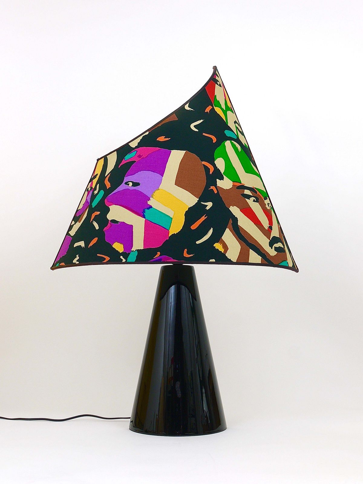 1936.0 Post Modern Missoni Table Lamp By Massimo Valloto, Italy, 1980s photo
