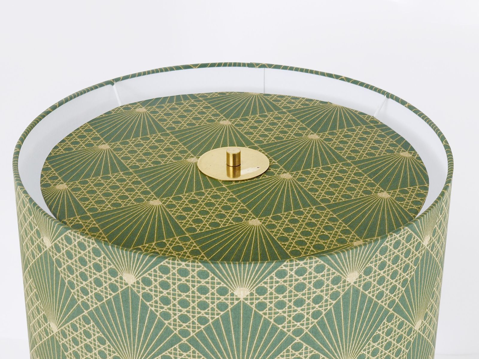 photo buy Pair J.T. Kalmar Brass & Leather Mid Century Table Or Side Lamps, Austria, 1960s