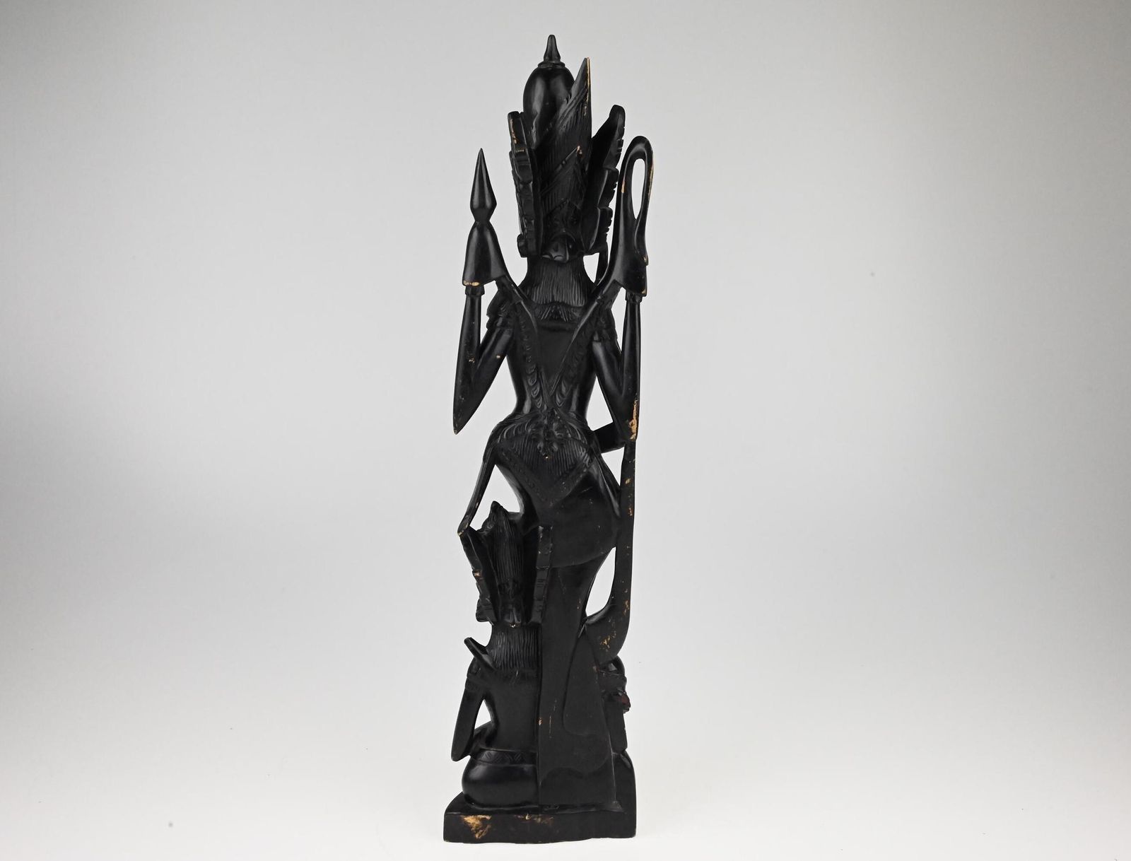 Vintage Hand Carved African Wooden Figurine, African Statue, Black Wooden Figurine, Vintage Statue, Antique Wooden Statue, Handmade Statue photo Home Decor