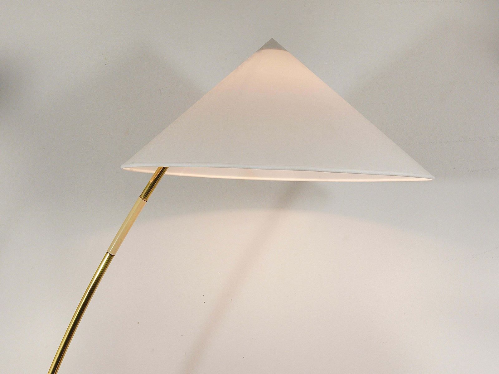 photo furniture Rupert Nikoll Sumatra Mid Century Brass Floor Lamp, Vienna, Austria, 1950s
