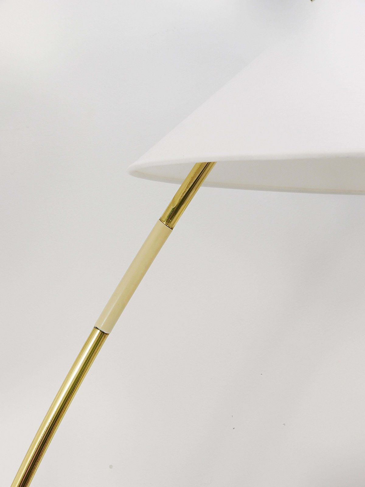 5159.0 Rupert Nikoll Sumatra Mid Century Brass Floor Lamp, Vienna, Austria, 1950s photo