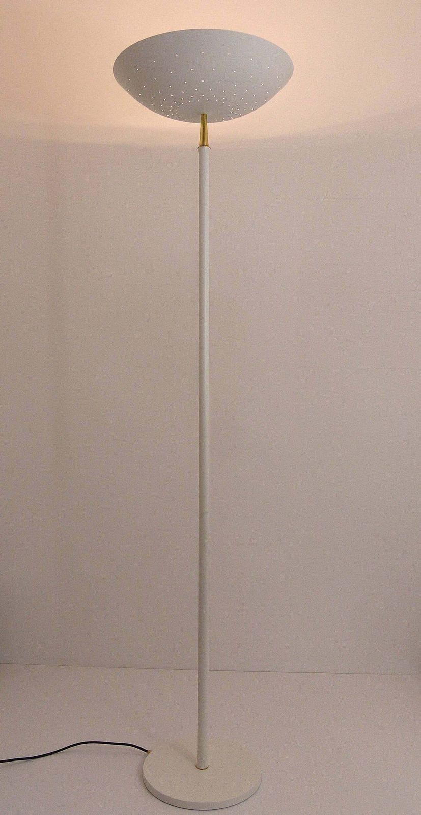 Elegant Italian Mid Century Uplight Floor Lamp, Arteluce Stilnovo Style, 1950s photo for sale
