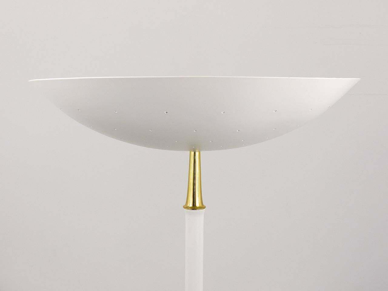 Elegant Italian Mid Century Uplight Floor Lamp, Arteluce Stilnovo Style, 1950s photo vintage