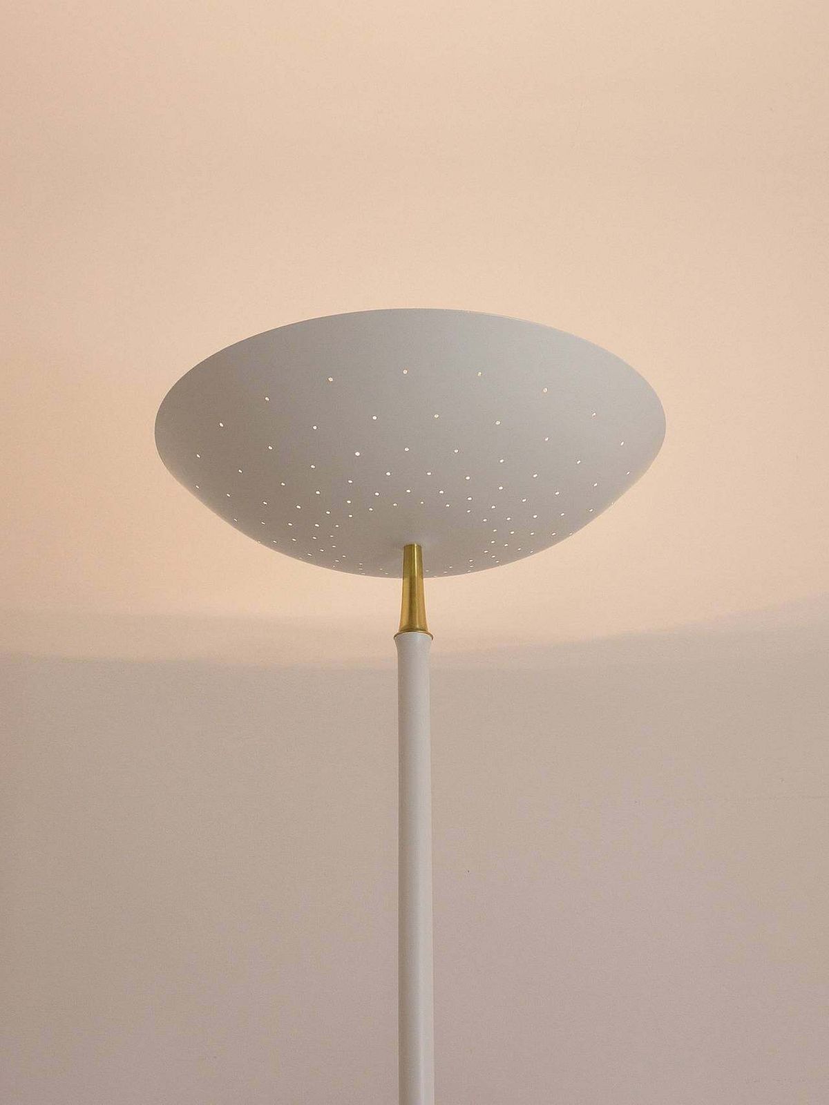 photo for sale Elegant Italian Mid Century Uplight Floor Lamp, Arteluce Stilnovo Style, 1950s