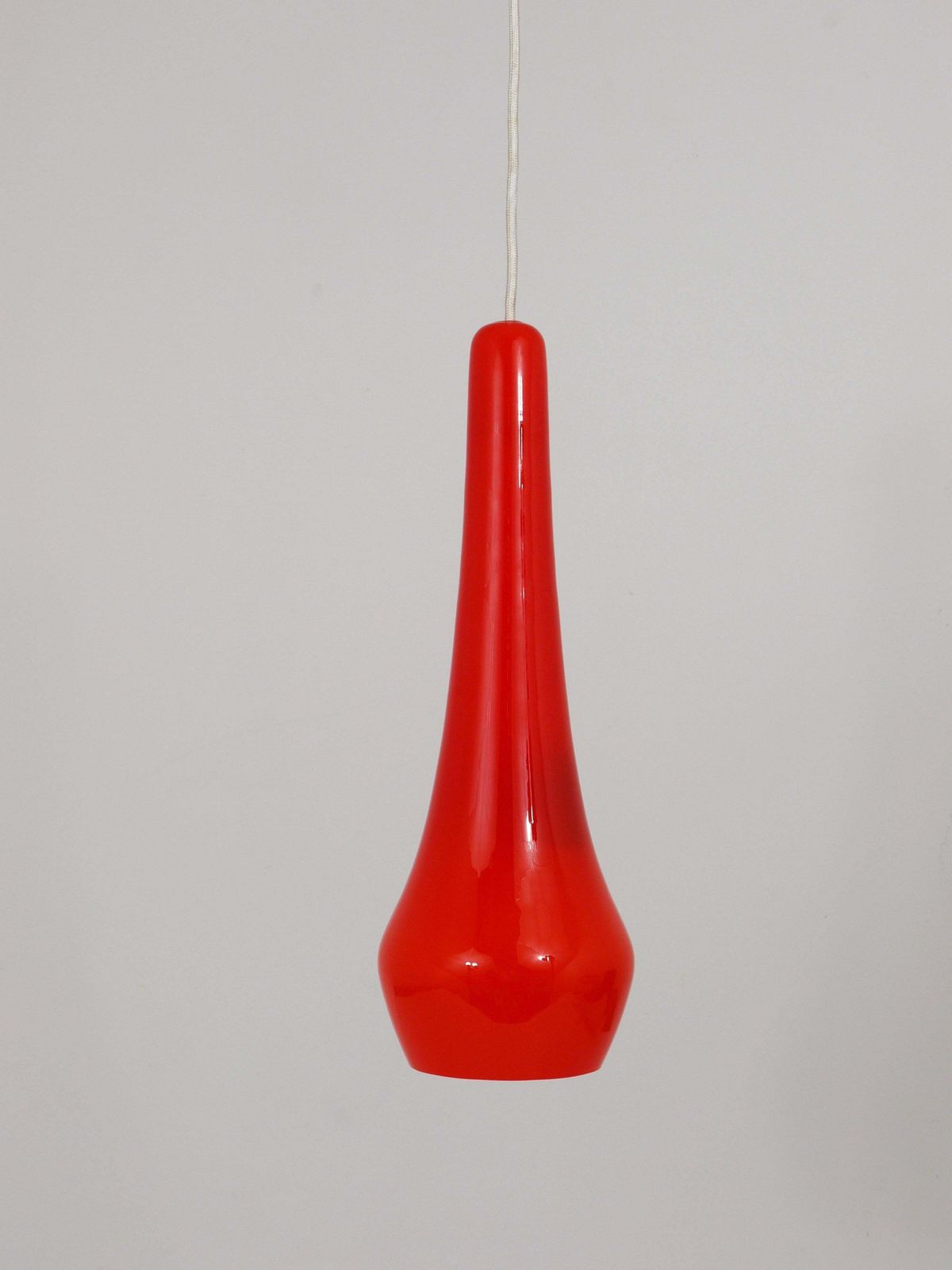 photo for sale Two Gino Vistosi Murano Glass Mid Century Pendant Lamps, Italy, 1950s