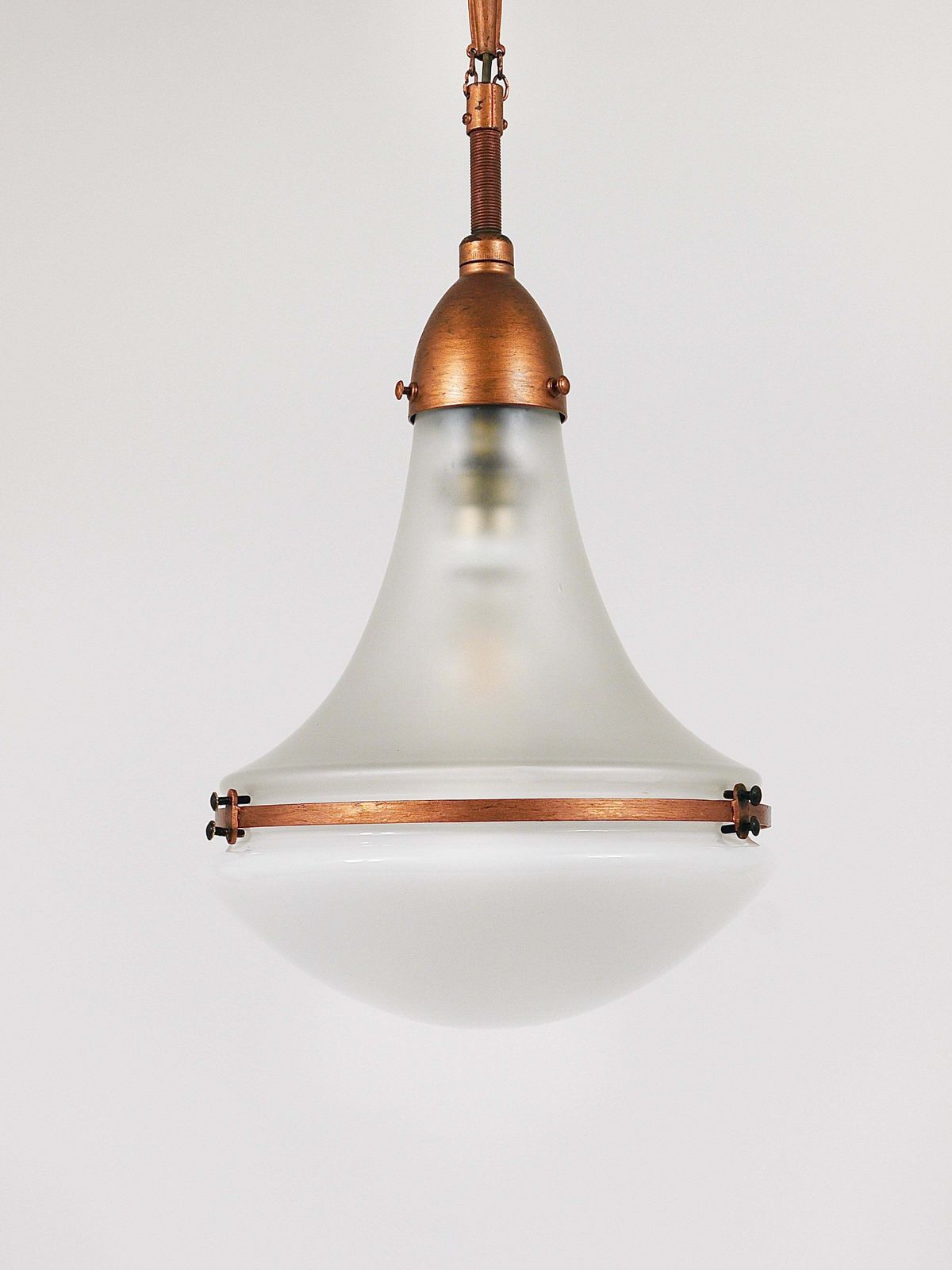 photo for sale Peter Behrens Luzette Industrial Pendant Lamp, Siemens Schuckert, Germany, 1910