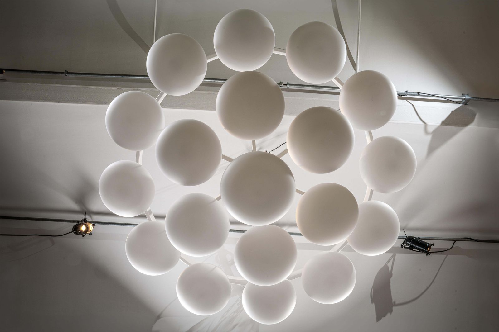 photo furniture Impressive Midcentury Modern Cloud Chandelier From Volksgarten Milchhalle Vienna