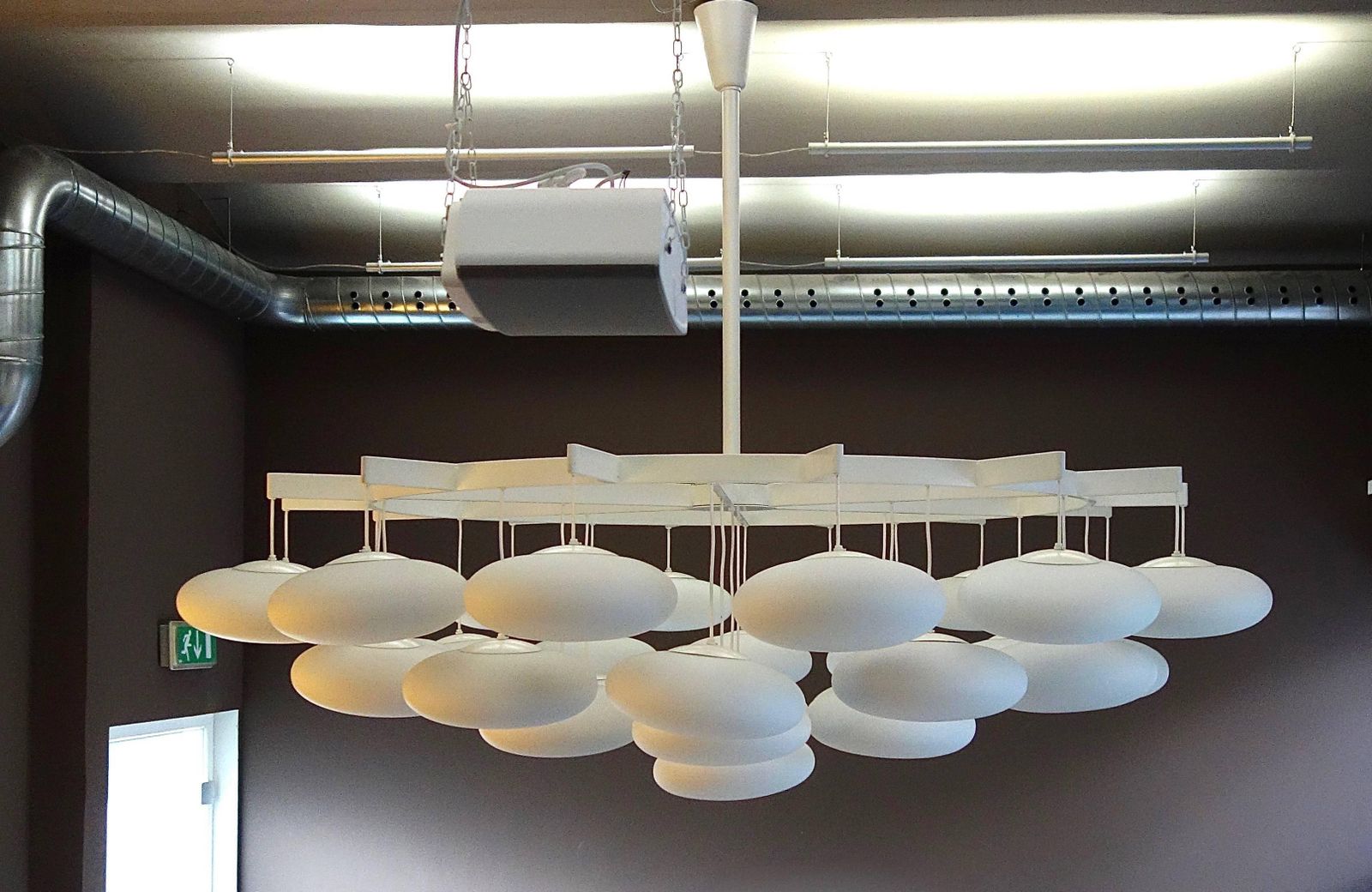 Impressive Large Mid Century Modern Cloud Chandelier From Milchhalle Vienna photo buy