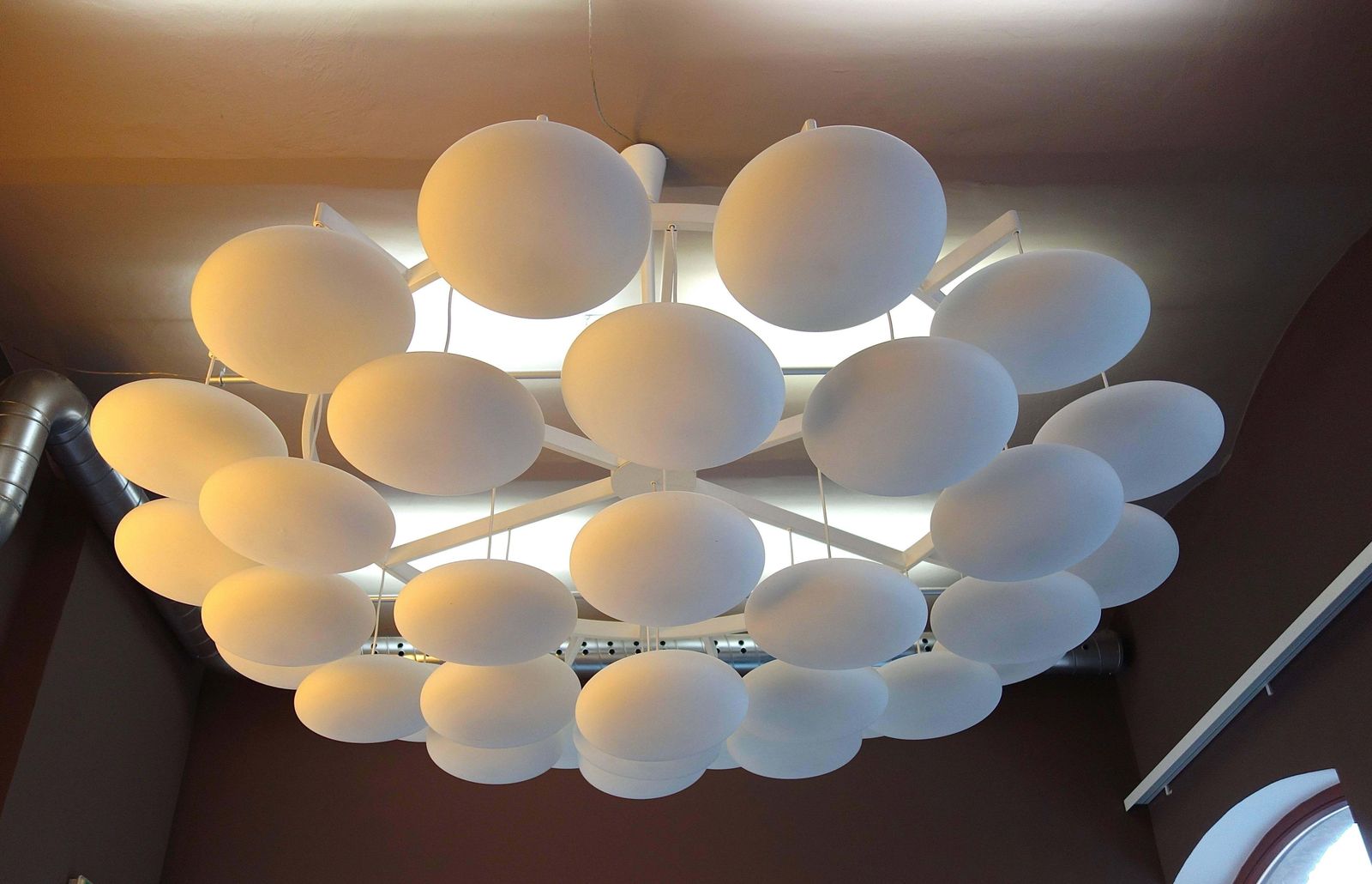28213.0 Impressive Large Mid Century Modern Cloud Chandelier From Milchhalle Vienna photo