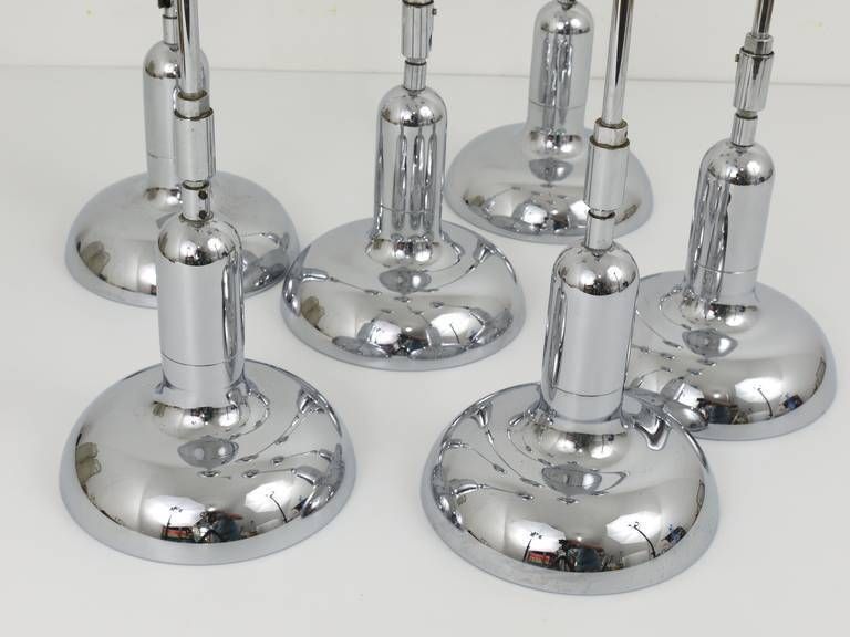 Gino Sarfatti Style 4 Adjustable Pendant Lamps, Gebr. Cosack, Germany, 1970s photo buy