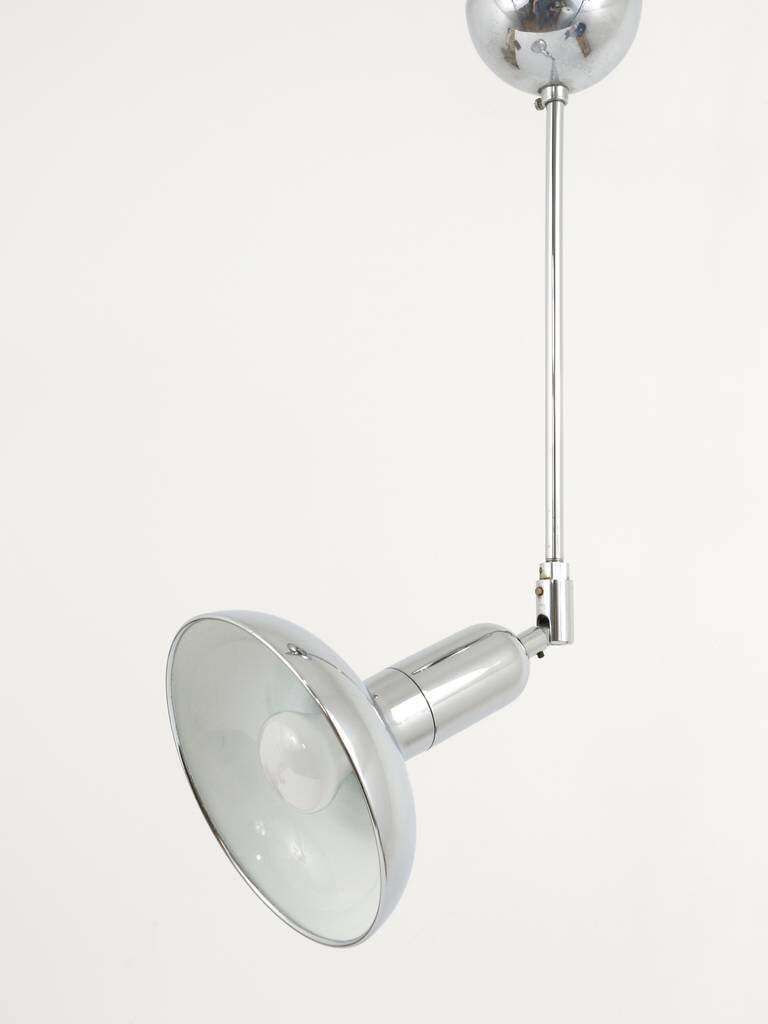 photo for sale Gino Sarfatti Style 4 Adjustable Pendant Lamps, Gebr. Cosack, Germany, 1970s