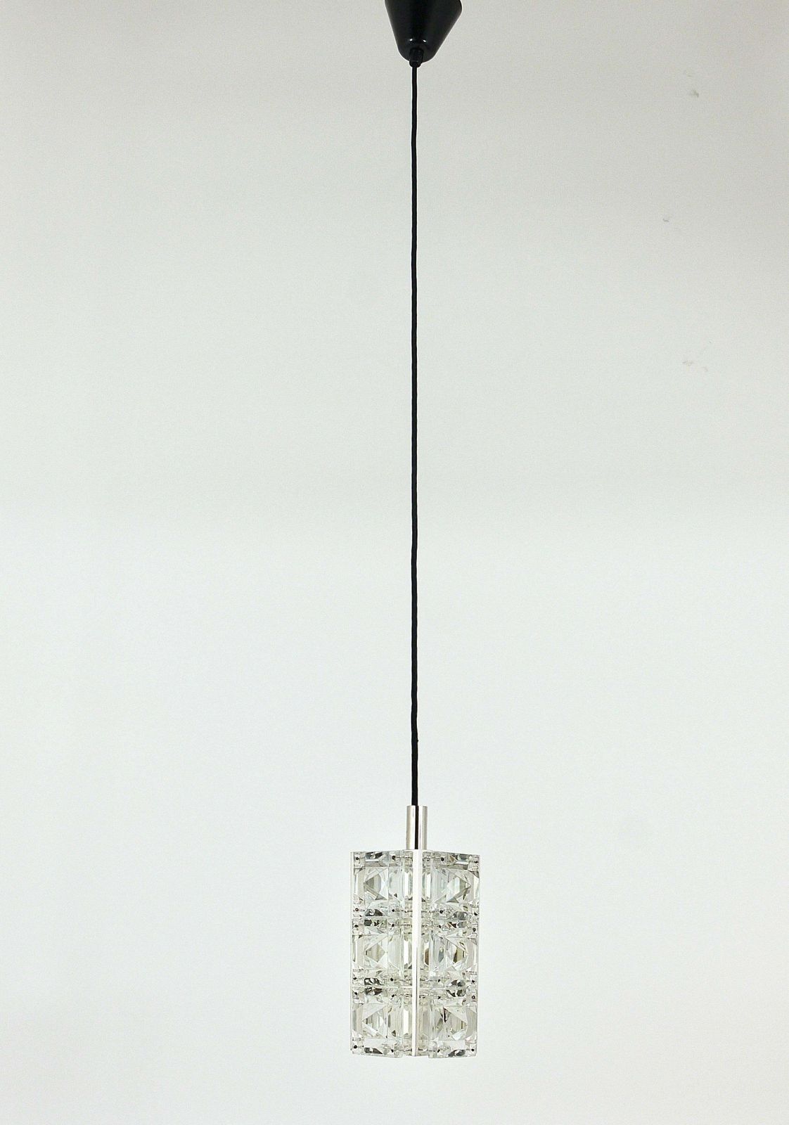 Bakalowits Vienna, Up To Three Faceted Crystal Pendant Lamps, Austria, 1960s photo furniture