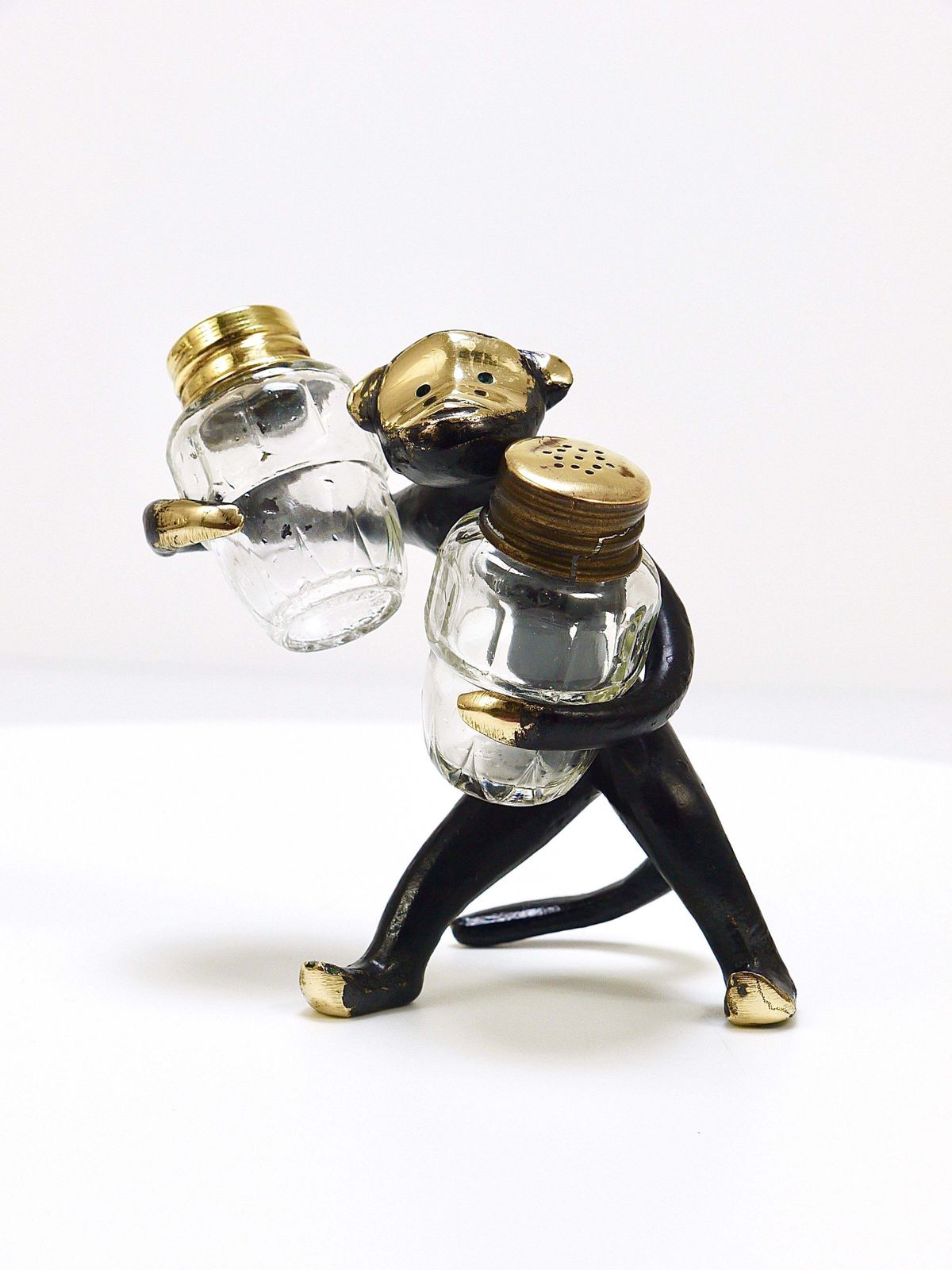Walter Bosse Monkey Salt And Pepper Shakers Set, Herta Baller, Austria, 1950s photo for sale