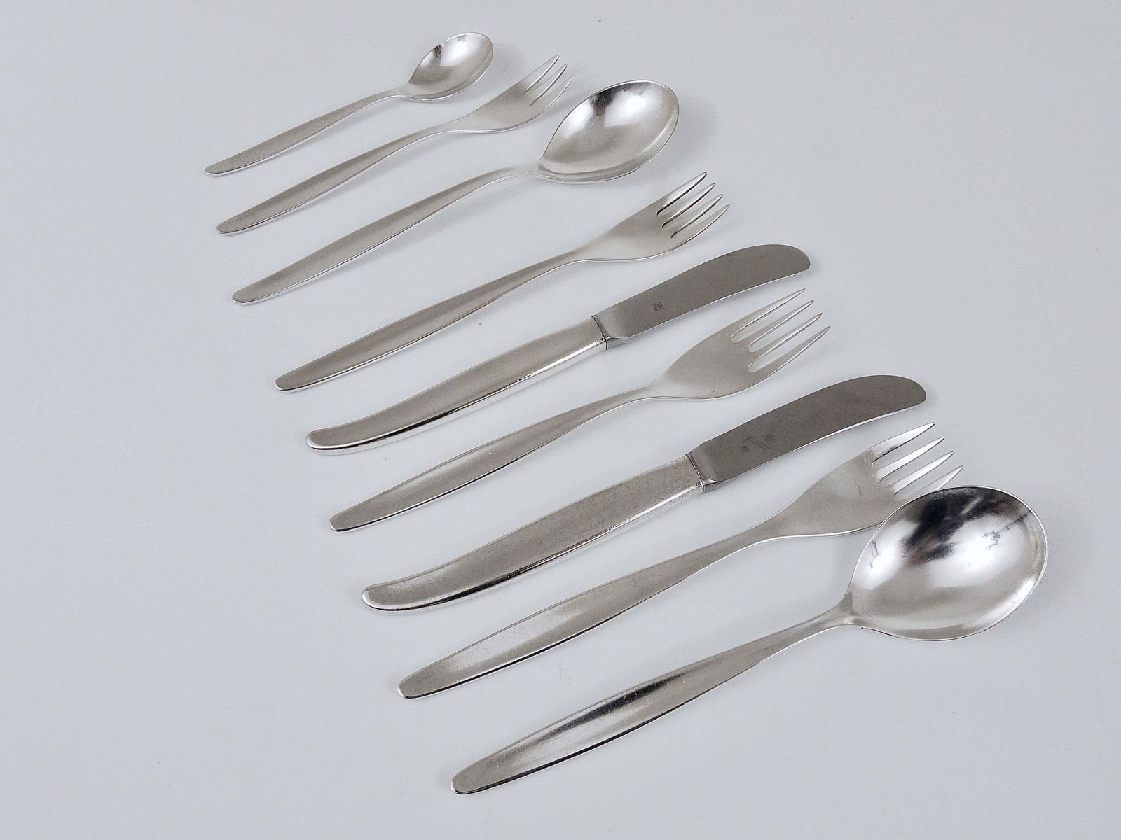 Comprehensive Wmf Stockholm Silver Plated Flatware, Kurt Mayer, Germany, 1960s photo buy