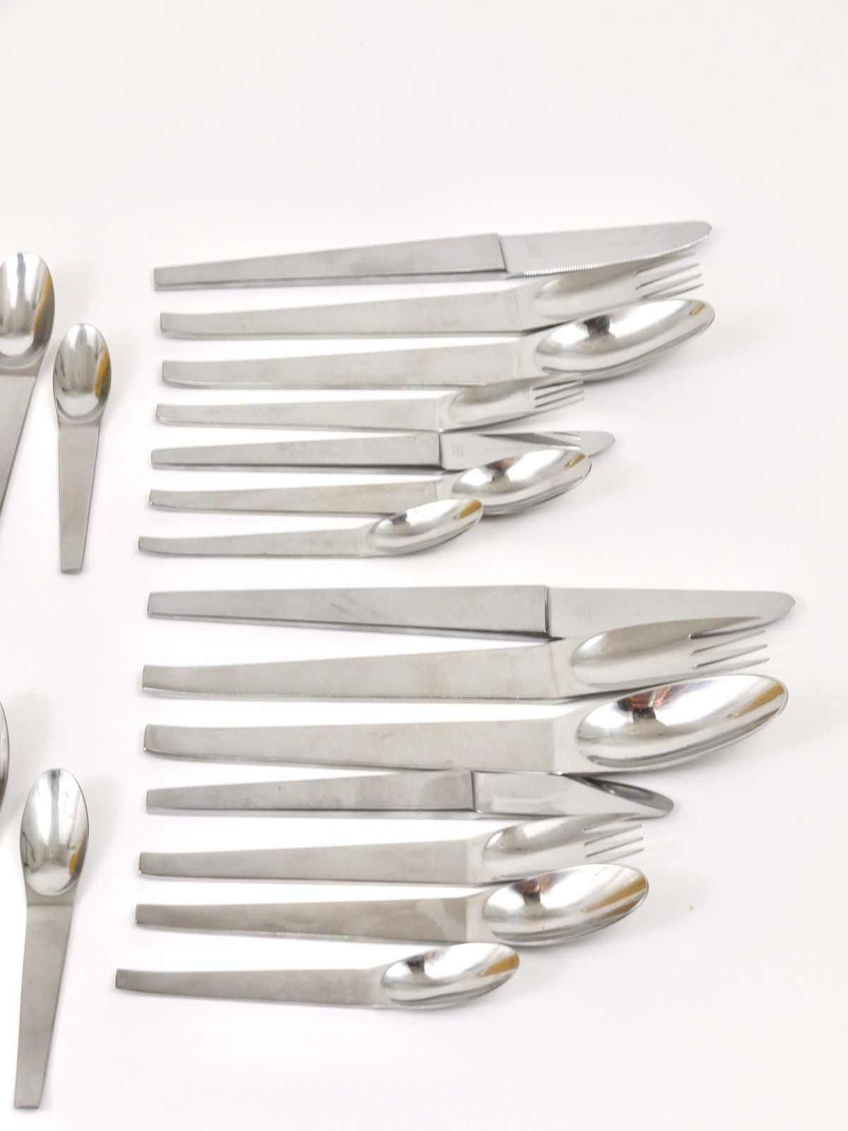 photo furniture Carl Auböck 2060 Flatware, 42 Pcs., Complete For 6 Persons, Amboss Austria, 1950