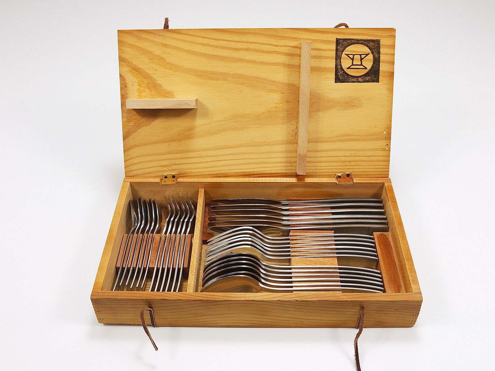 Boxed Helmut Alder Amboss 2050 Flatware Cutlery For Six, 30 Pcs., Austria, 1950s photo buy