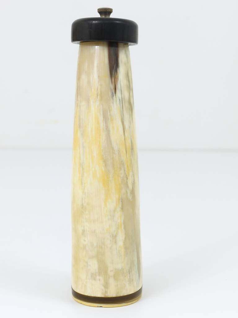 Beautiful Carl Aubock Mid Century Horn Pepper Or Salt Mill, Austria, 1950s photo 1048.0