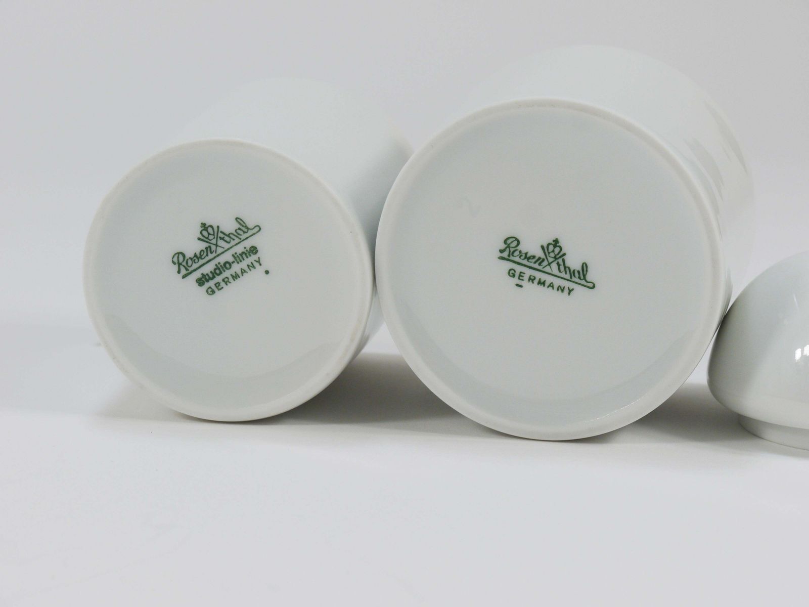 Mario Bellini Cupola Postmodern Sugar Bowl & Creamer By Rosenthal Studio Line photo 153.0
