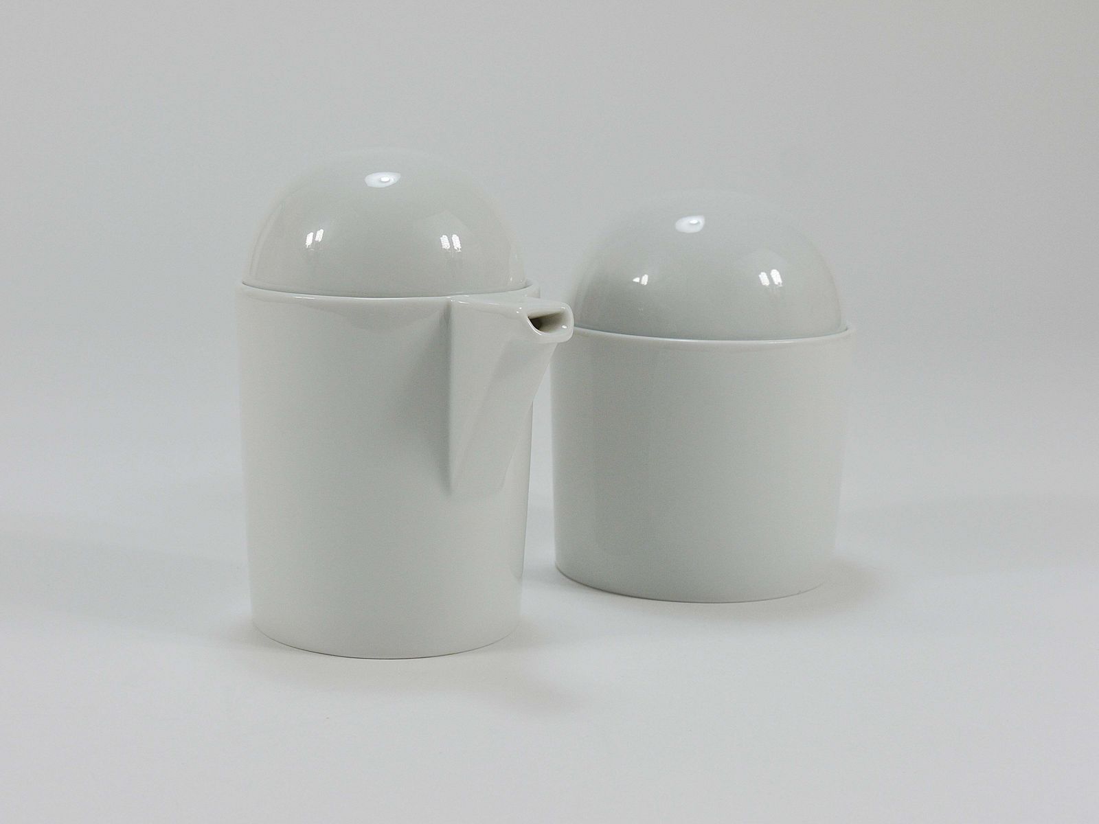 photo furniture Mario Bellini Cupola Postmodern Sugar Bowl & Creamer By Rosenthal Studio Line