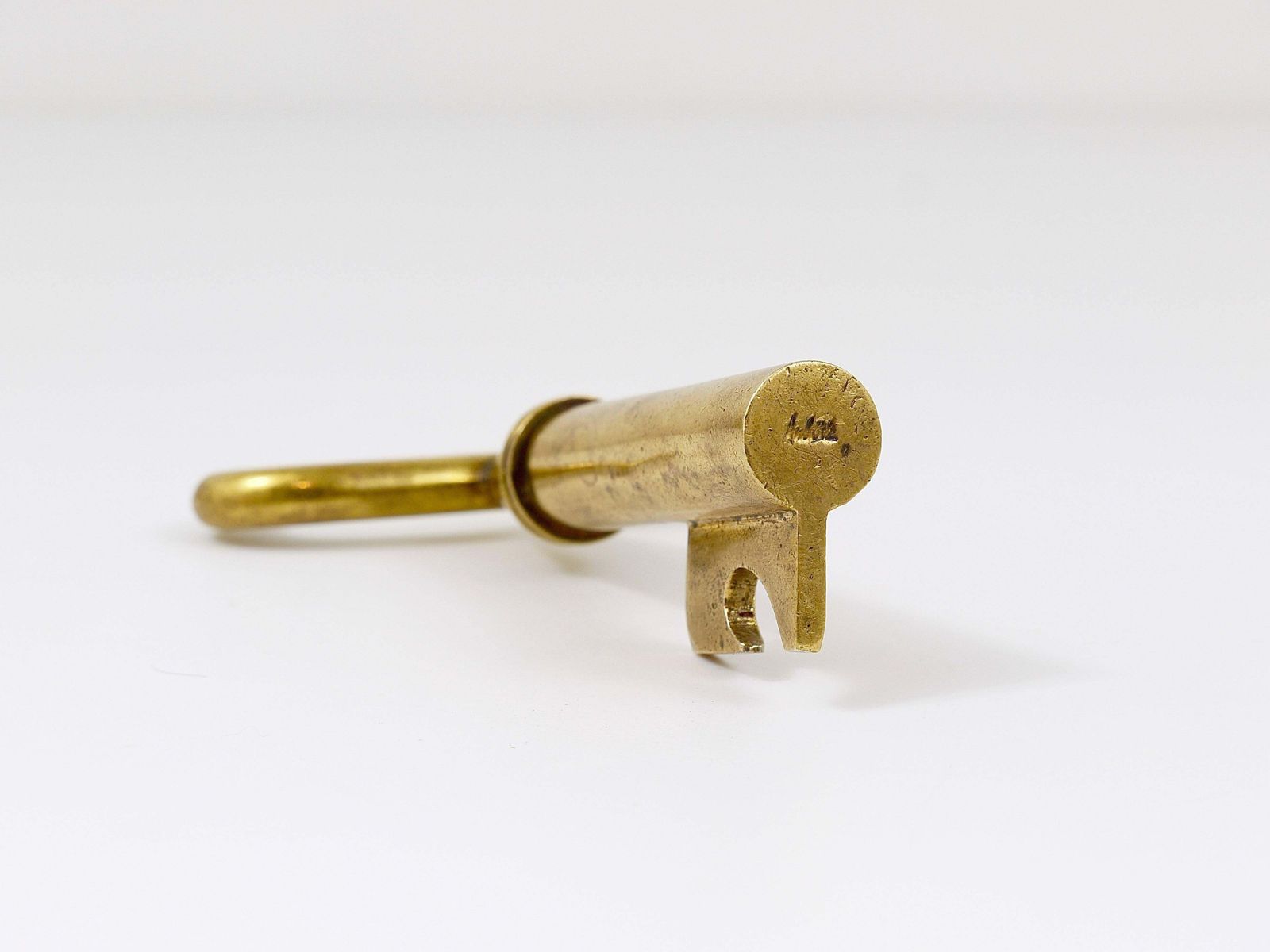 Carl Aubock Big Brass Key Cork Screw, Bottle Opener, Paperweight, Austria, 1950s photo furniture