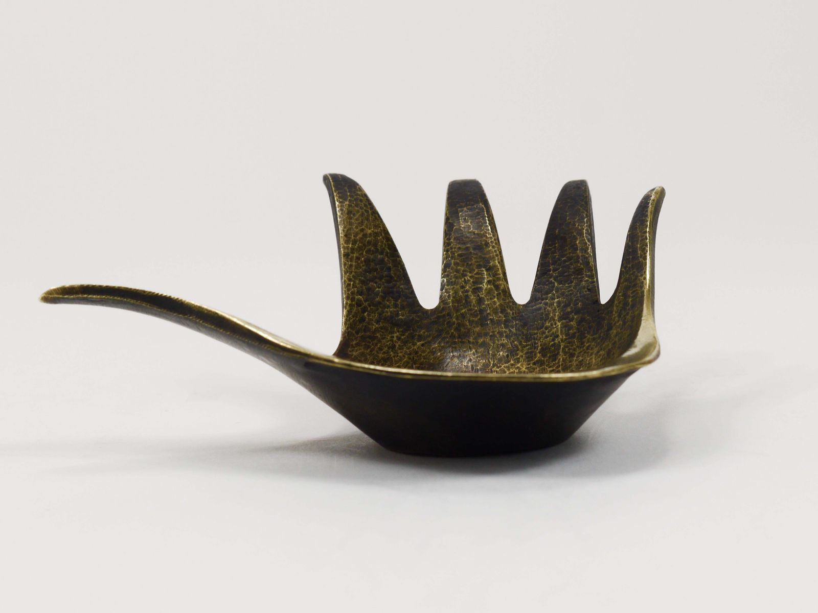 photo buy Walter Bosse Sculptural Brass Hand Bowl Or Ashtray, Herta Baller, Austria, 1950s