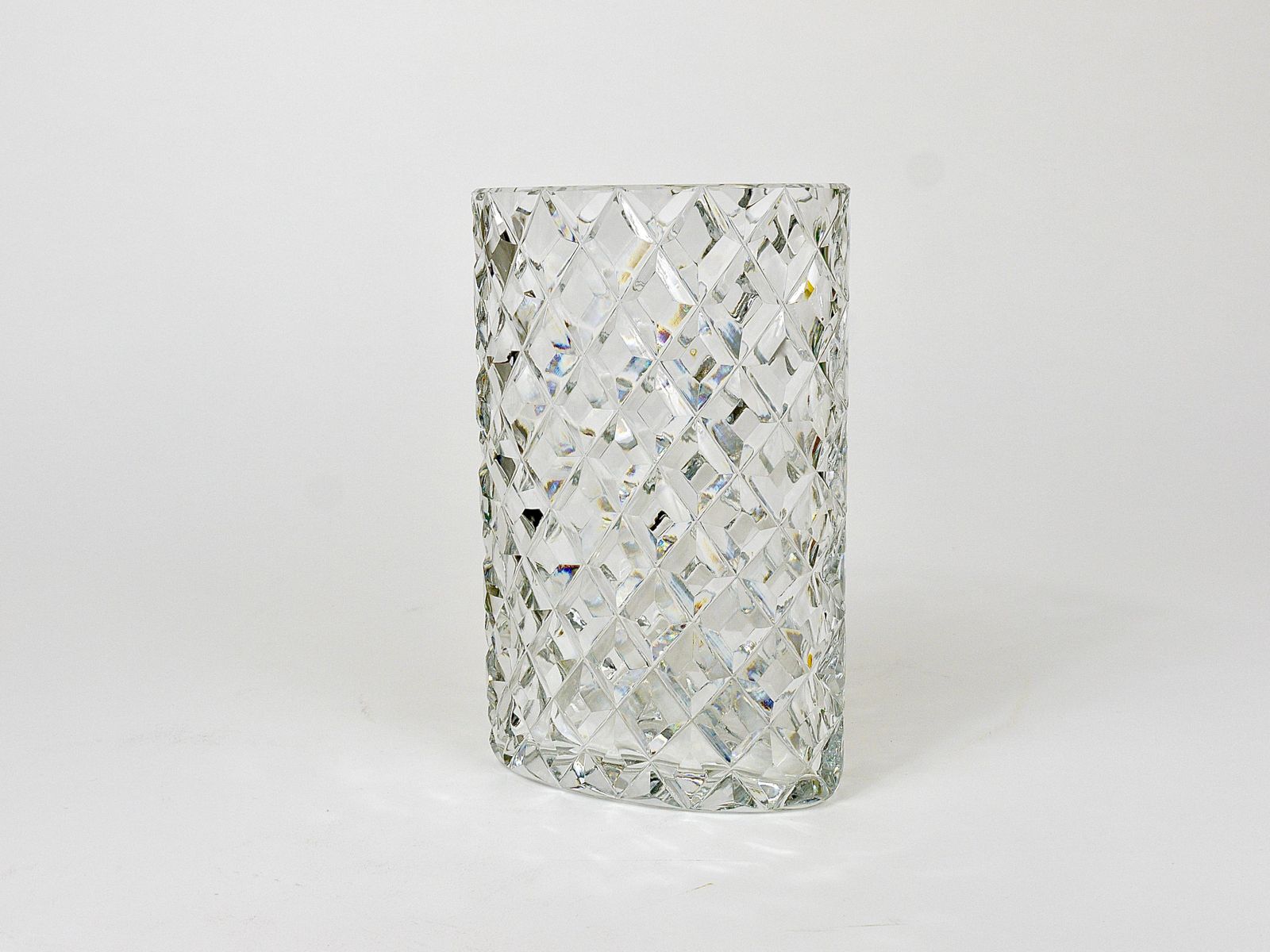 Sparkling Facetted Crystal Glass Vase By Claus Josef Riedel, Austria, 1970s photo furniture