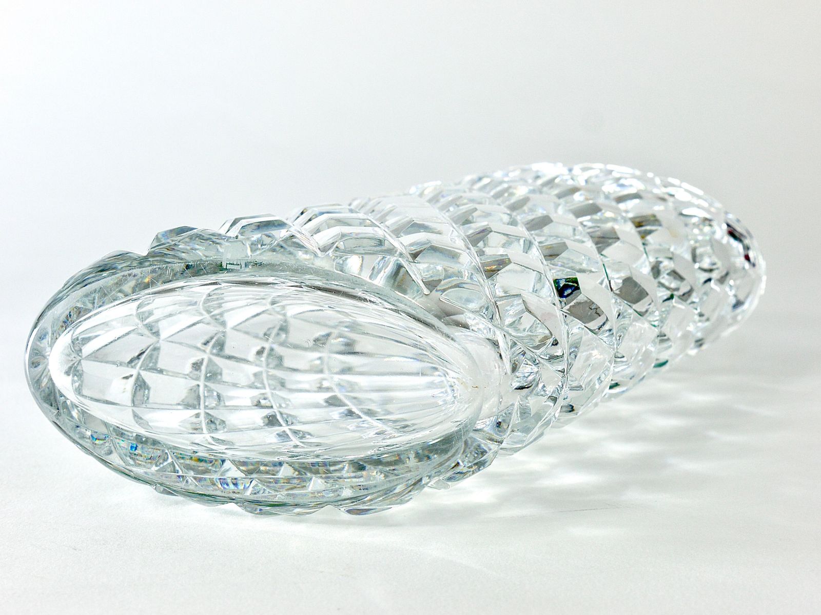 Home Decor Sparkling Facetted Crystal Glass Vase By Claus Josef Riedel, Austria, 1970s photo
