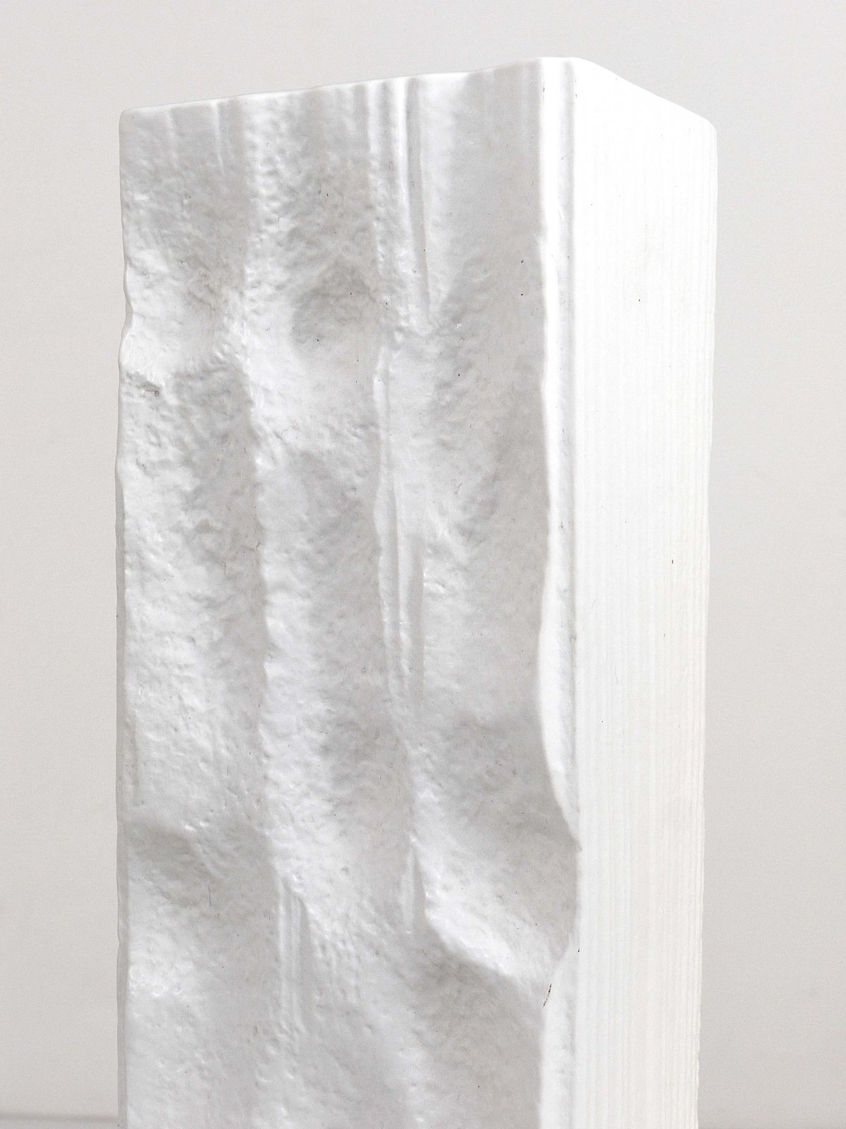 Huge White Relief Op Art Porcelain Vase, Martin Freyer, Rosenthal Germany, 1960s photo furniture