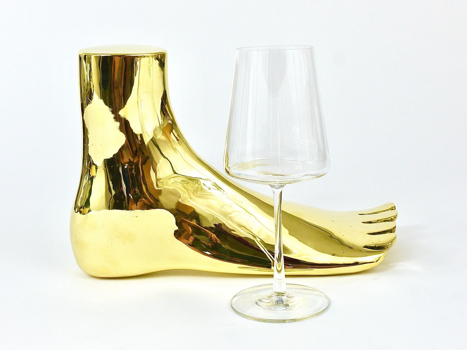 Carl Auböck Monumental Lifesize Brass Foot Sculpture, Werkstätte Auböck, Austria photo furniture