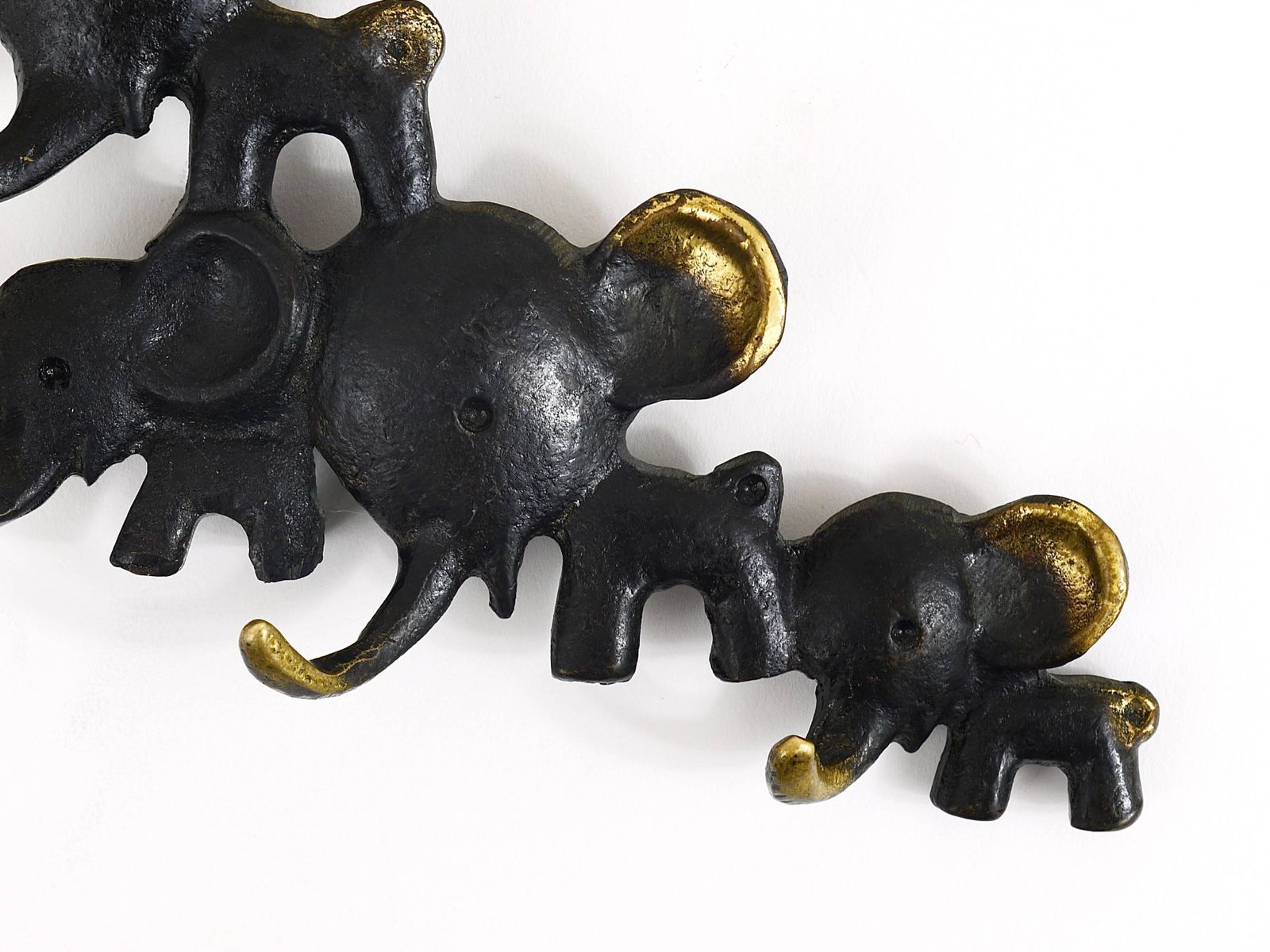 Walter Bosse Elephant Brass Key Hanger By Herta Baller, Austria, 1950s photo buy