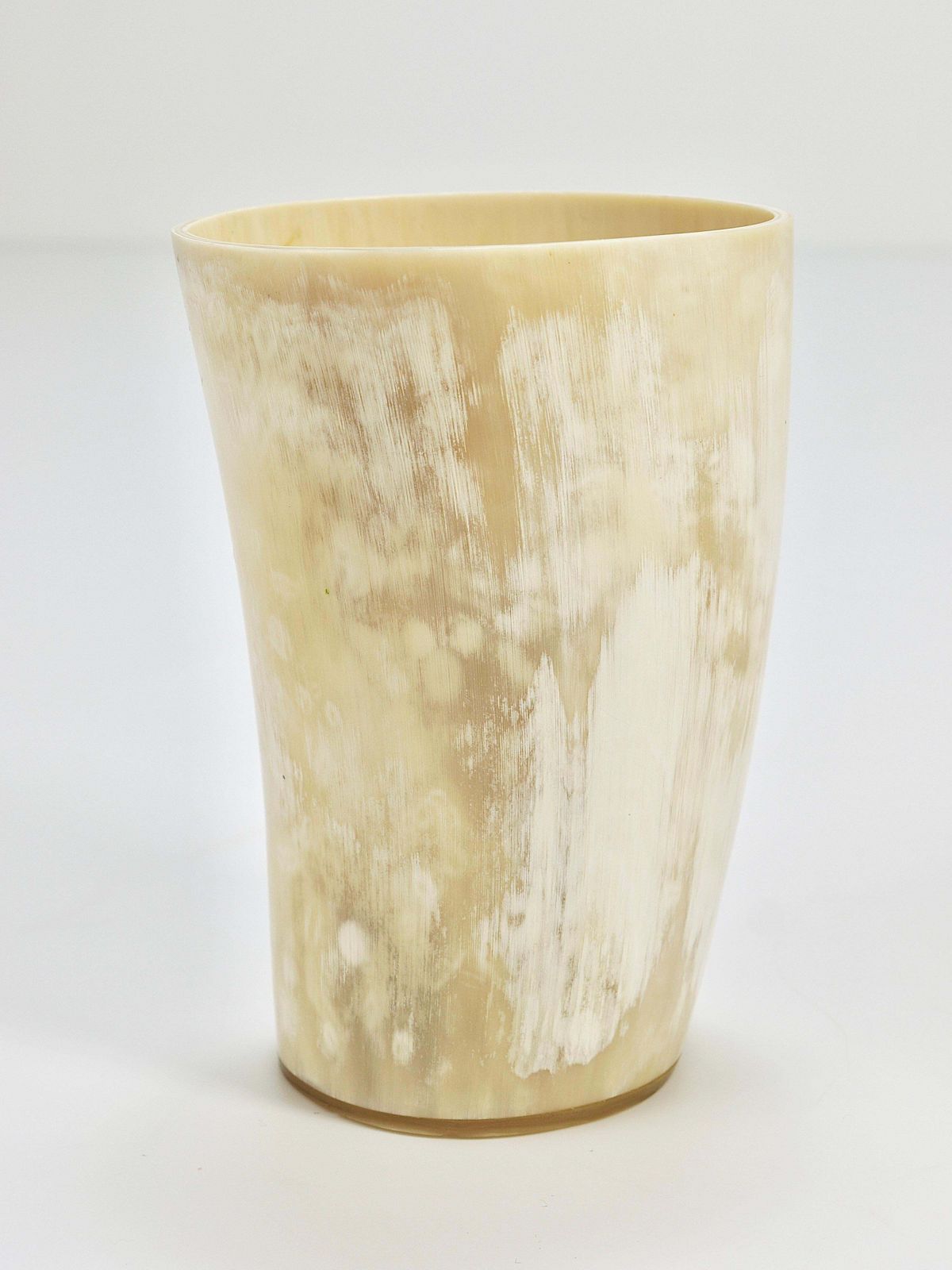 Home Decor Two Carl Aubock Mid Century Horn Desk Pen & Pencil Holder Cups, Austria, 1950s photo