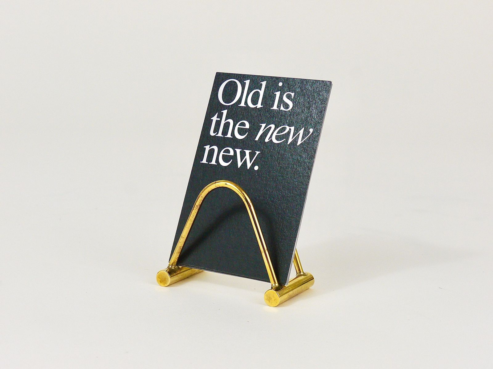 Carl Auböck Up To Three Midcentury Polished Brass Card Holder, Austria, 1950s photo Home Decor