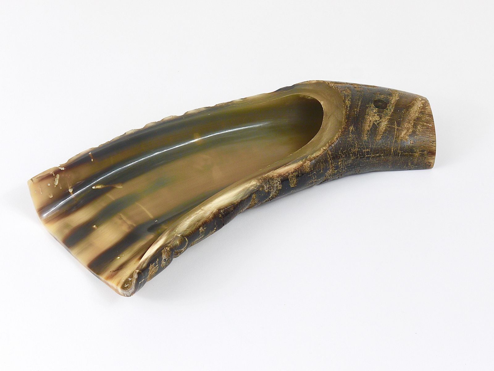 photo for sale Carl Aubock Mid Century Horn Desk Pen & Pencil Tray & Holder, Austria, 1960s