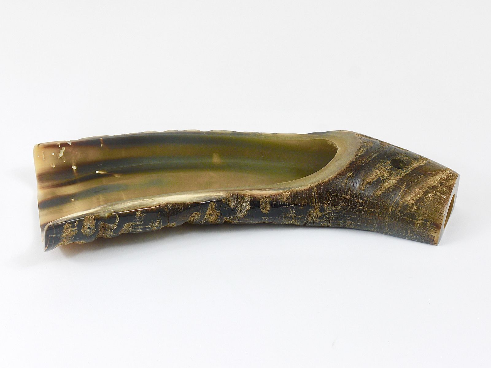 1290.0 Carl Aubock Mid Century Horn Desk Pen & Pencil Tray & Holder, Austria, 1960s photo