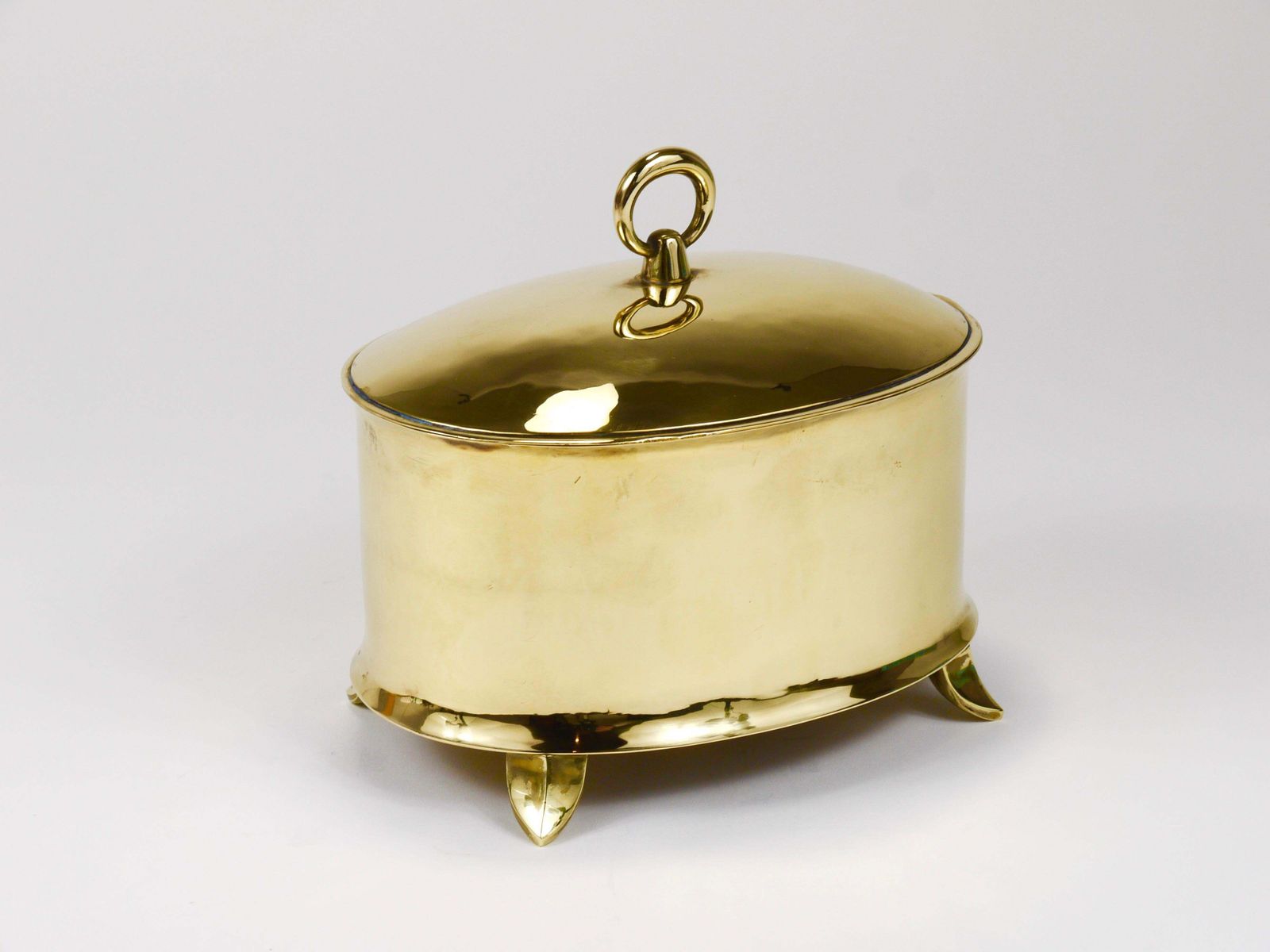 Otto Prutscher Art Nouveau Brass Box Bowl With Lid, Melzer & Neuhardt, 1920s photo buy