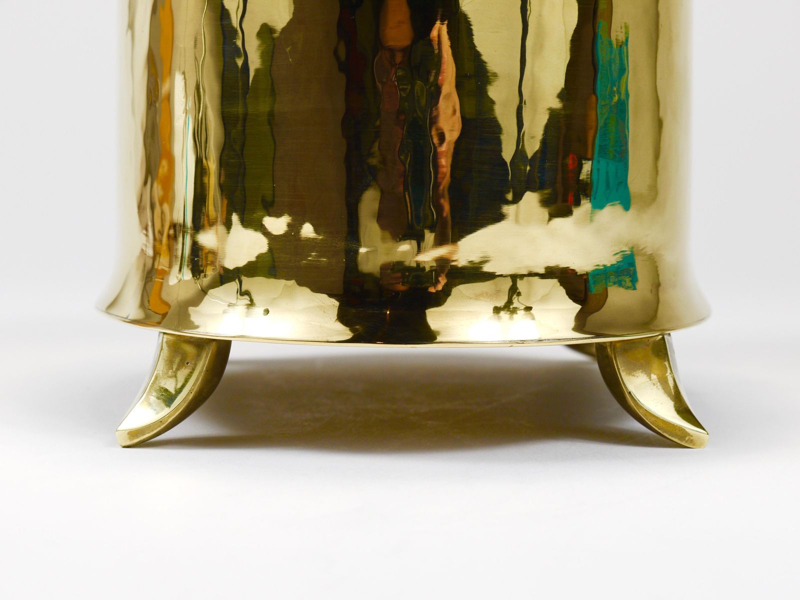 1532.0 Otto Prutscher Art Nouveau Brass Box Bowl With Lid, Melzer & Neuhardt, 1920s photo