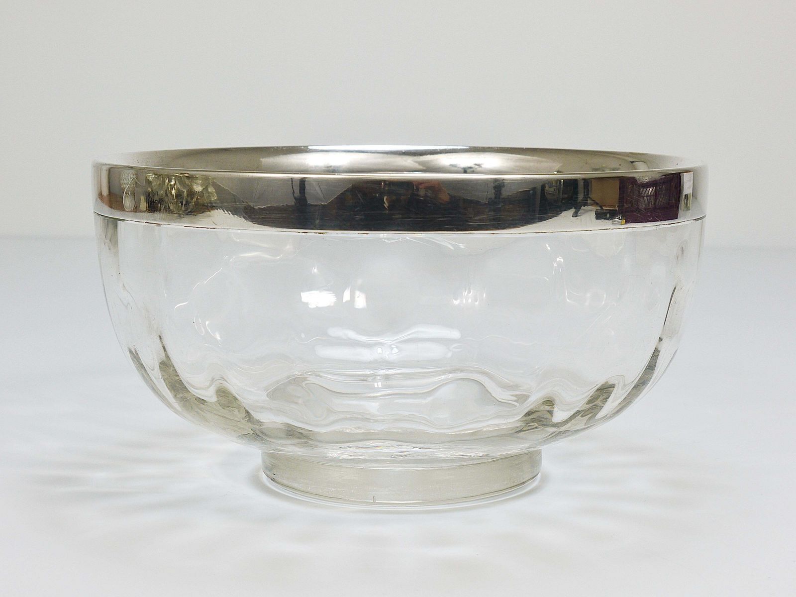 Koloman Moser Art Nouveau Meteor Bowl With Silver Rim, Bakalowits Vienna, 1900s photo Home Decor