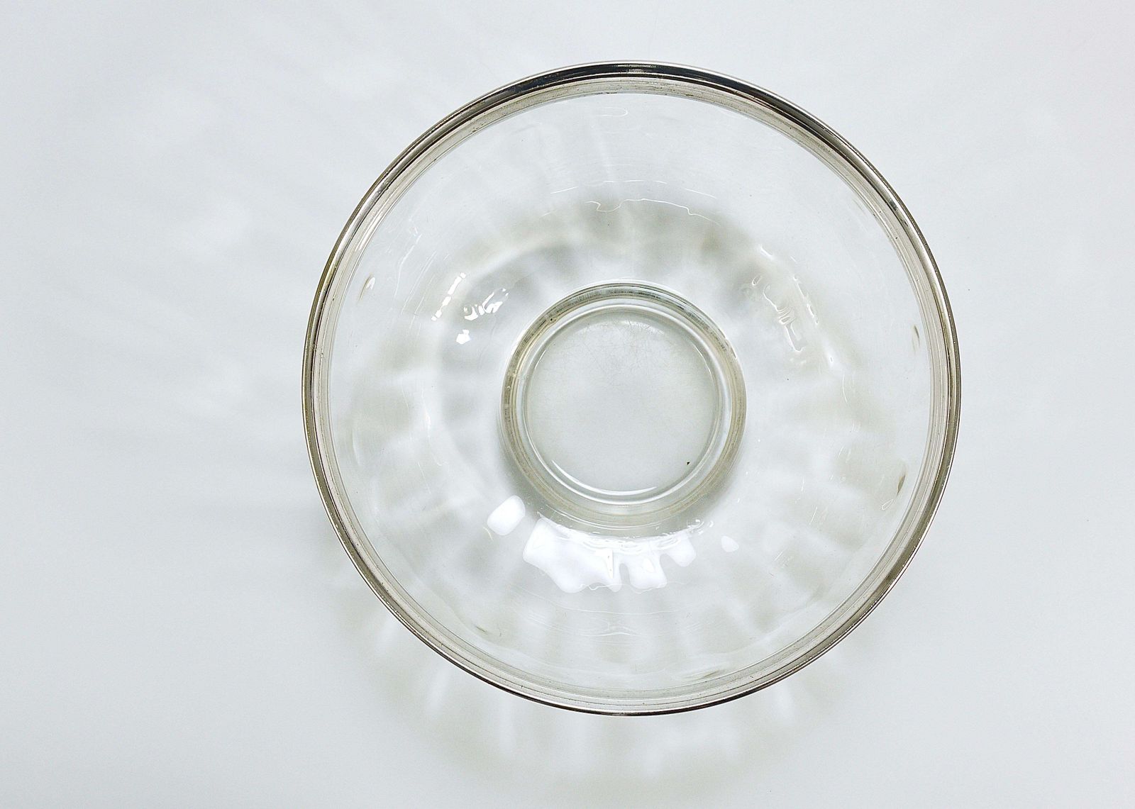 photo vintage Koloman Moser Art Nouveau Meteor Bowl With Silver Rim, Bakalowits Vienna, 1900s