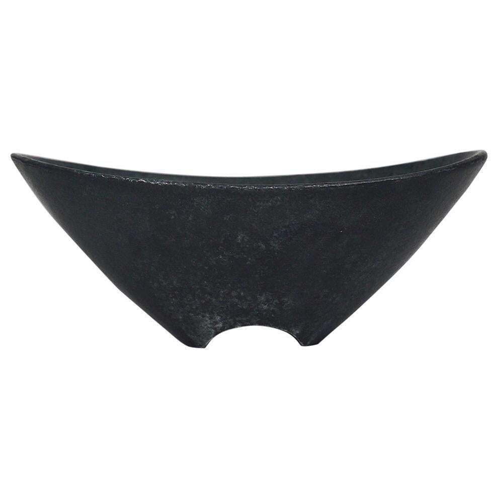 Carl Aubock Midcentury Black Cast Iron Bowl Or Ashtray, Austria, 1950s
