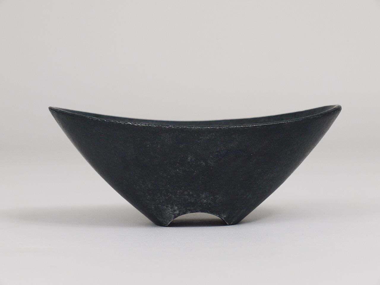 Carl Aubock Midcentury Black Cast Iron Bowl Or Ashtray, Austria, 1950s photo furniture